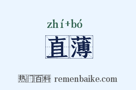 直薄是什么意思的图片
